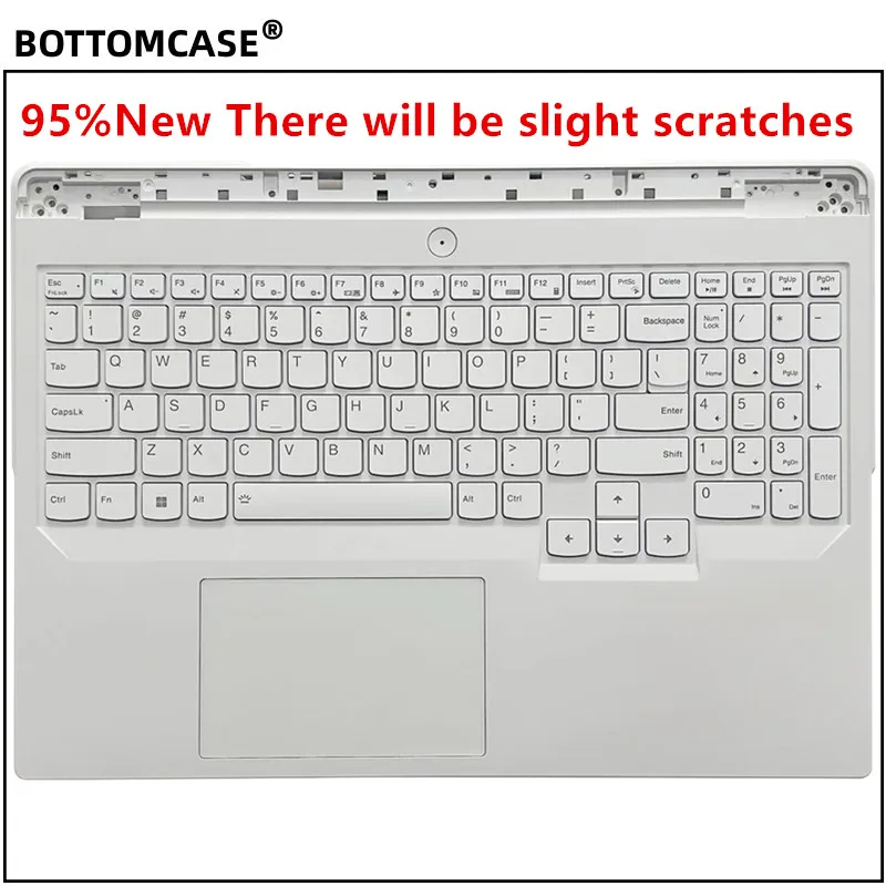 

New For BOTTOMCASE® Legion Pro 5 16IRX8 Laptop shell, palmrest cover with White Backlit keyboard 5CB1L30890 AP2V4000100