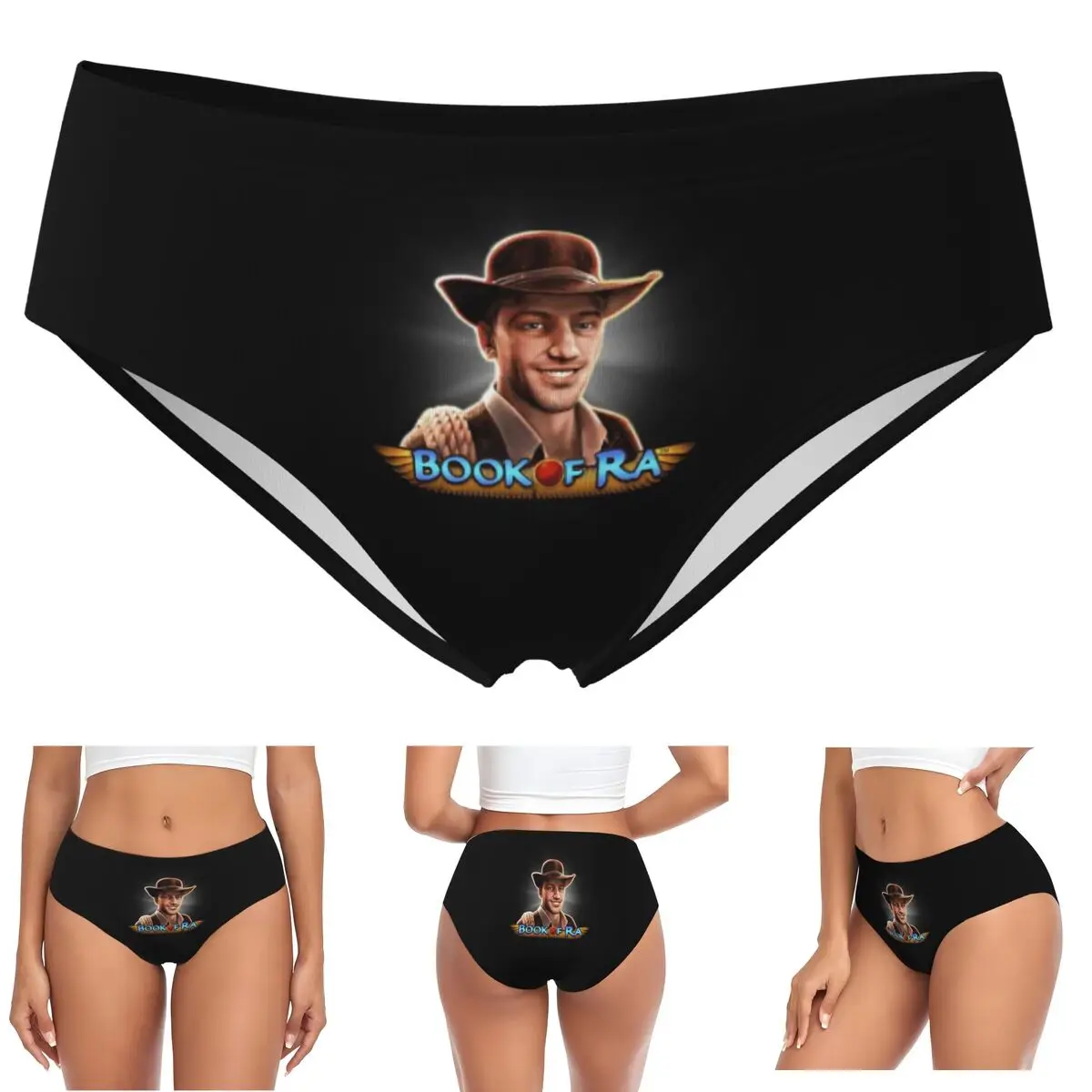 Custom Book Of Ra Panties Briefs Women's Comfort Briefs Underwear Breathable Female Underpants