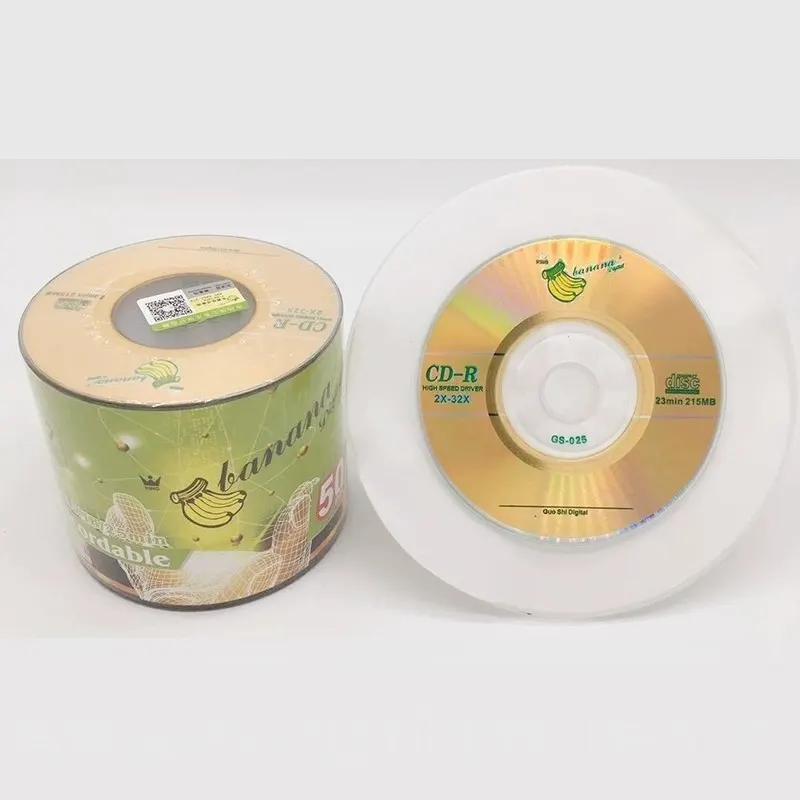 Mini CD Disc Golden 8CM Blank disk 3inch CD-R 23Min 215MB 2X -32X 50pcs/lot