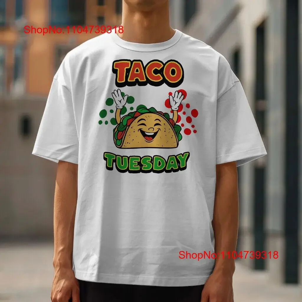 Taco Tuesday T Shirt Food Lover Funny Mexican Top vintage Washed streetwear Stylish fashion Casual homme designer clothes