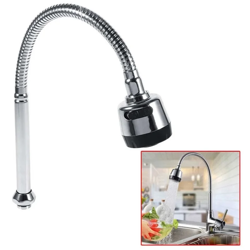 Stainless Steel Kitchen Sink Faucet Pipe Connection Saving Nozzle Faucet Connector Outlet Tube Faucet Replacement Accessories