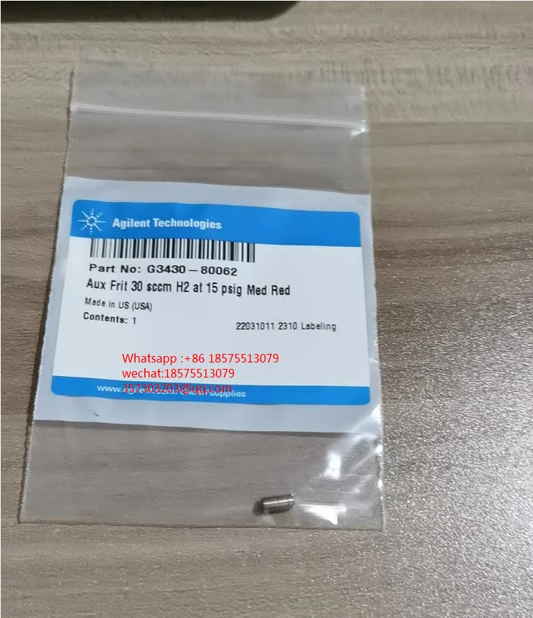 Agilent G3430-80062 G3430-80063 30 Sccm H2 Frit II III