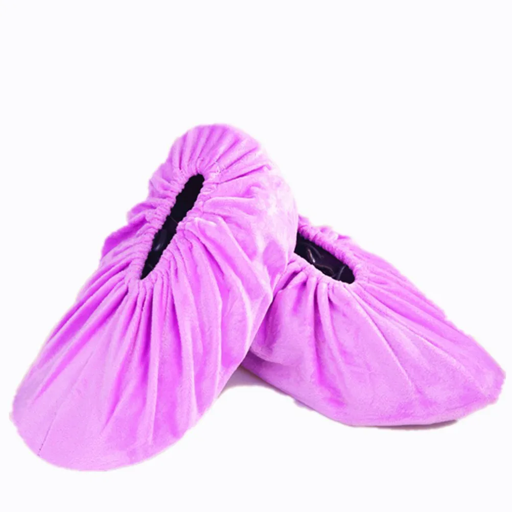 

5Pairs Anti-Skid Shoes Cover Reusable Washable Overshoes for Home Use Comfortable Elastic Design Breathable Non-Fade Floor
