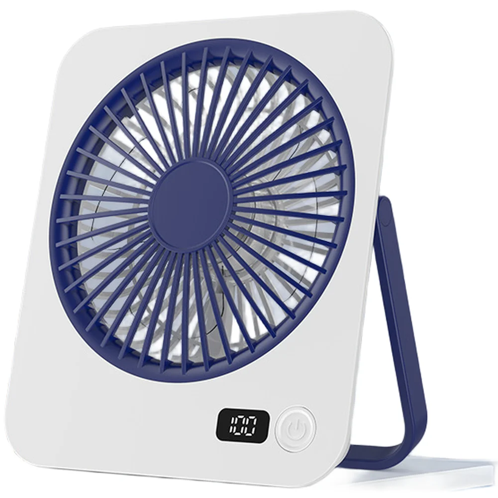 Quiet Fan Pink Ultra Thin Desk Fan 16.5cm Compact Library-Level Quiet Triple Noise Reduction 5-Speed Adjustable