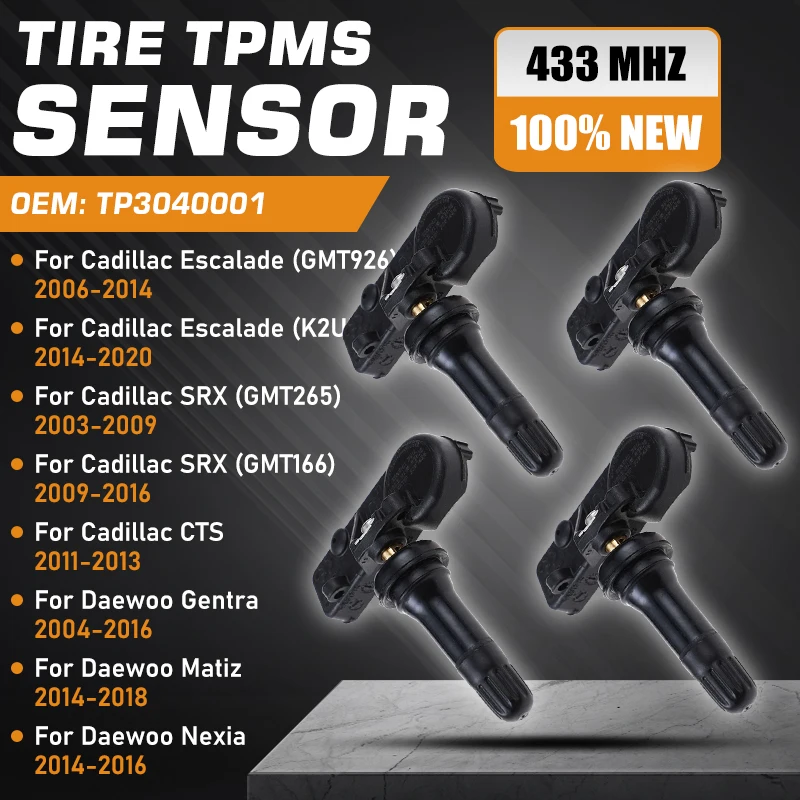 Датчик контроля давления в шинах TPMS для Cadillac Escalade MK3 MK4 2006-2014 Cadillac SRX Cadillac CTS 2 Daewoo Gentra Matiz Nexia