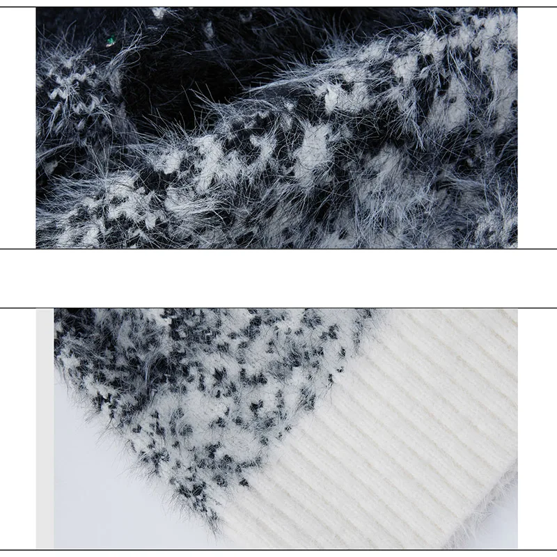 LUZHEN 2026 Winter Luxury Elegant V Neck Sequin Patchwork Fleece Knitted Cardigan Coat Men Fashion Handsome Male Sweater JY5806