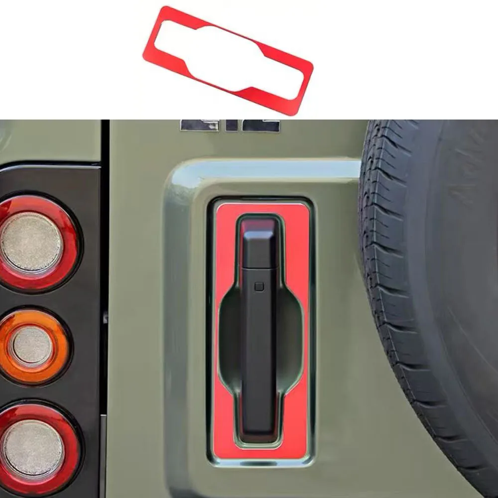 

For BAIC 212 T01 2024 - 2026 Special Tailgate Handle Door Handle Sticker Modification Part Aluminum Alloy Decoration