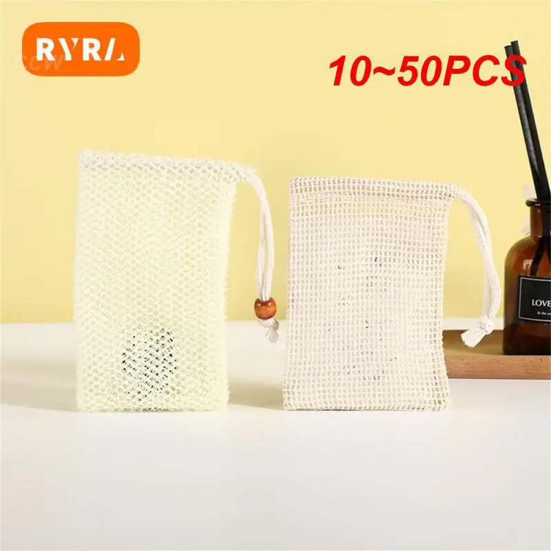 10~50PCS Foam Mesh Bag Environmental Friendly Durable Bubbling Enhanced Exfoliation Soap Gentle Skin Shower Soap Holder