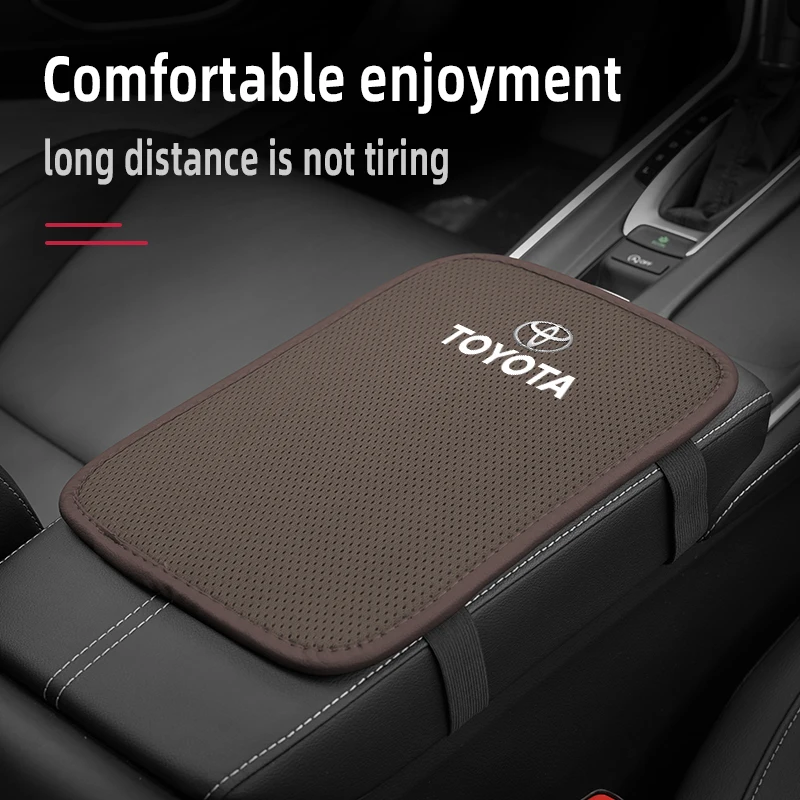 سيارة مركز وحدة التحكم مسند الذراع صندوق حصيرة حماية الوسادة اكسسوارات لتويوتا غازو سباق كورولا يارس شر أوريس Rav4 بريوس برادو #5