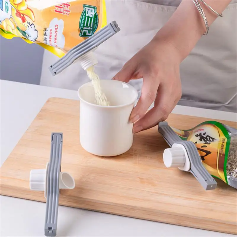 1/5PCS Sealing Clip Discharge Nozzle Creative Wholesale Clip Kitchen Accessories Bag Sealing Clip Food Plastic 2023 Hot