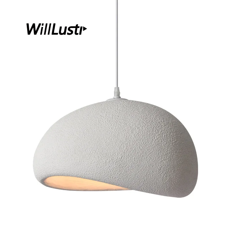 Manual Molding High-Density Polystyrene Pendant Lamp Handmade Suspension Light Hotel Cafe Bar Vintage Hanging Ceiling Chandelier