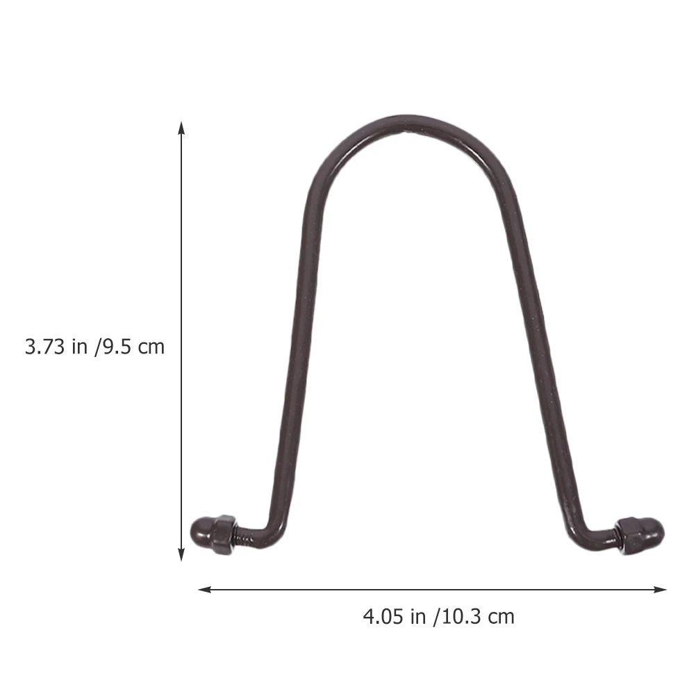 

4pcs Rain Chain Hook Gutter Adapter Replacement Hooks for Downspout Drain Metal Lightweight Durable Portable Wear-Resistant