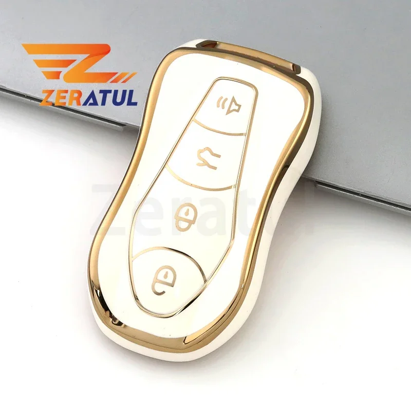 For Geely Xingyue Azkarra FY11 Atlas Pro New Emgrand GS X6 SUV EC7 Golden Edge TPU Car Remote Key Cover Case Fob Accessories