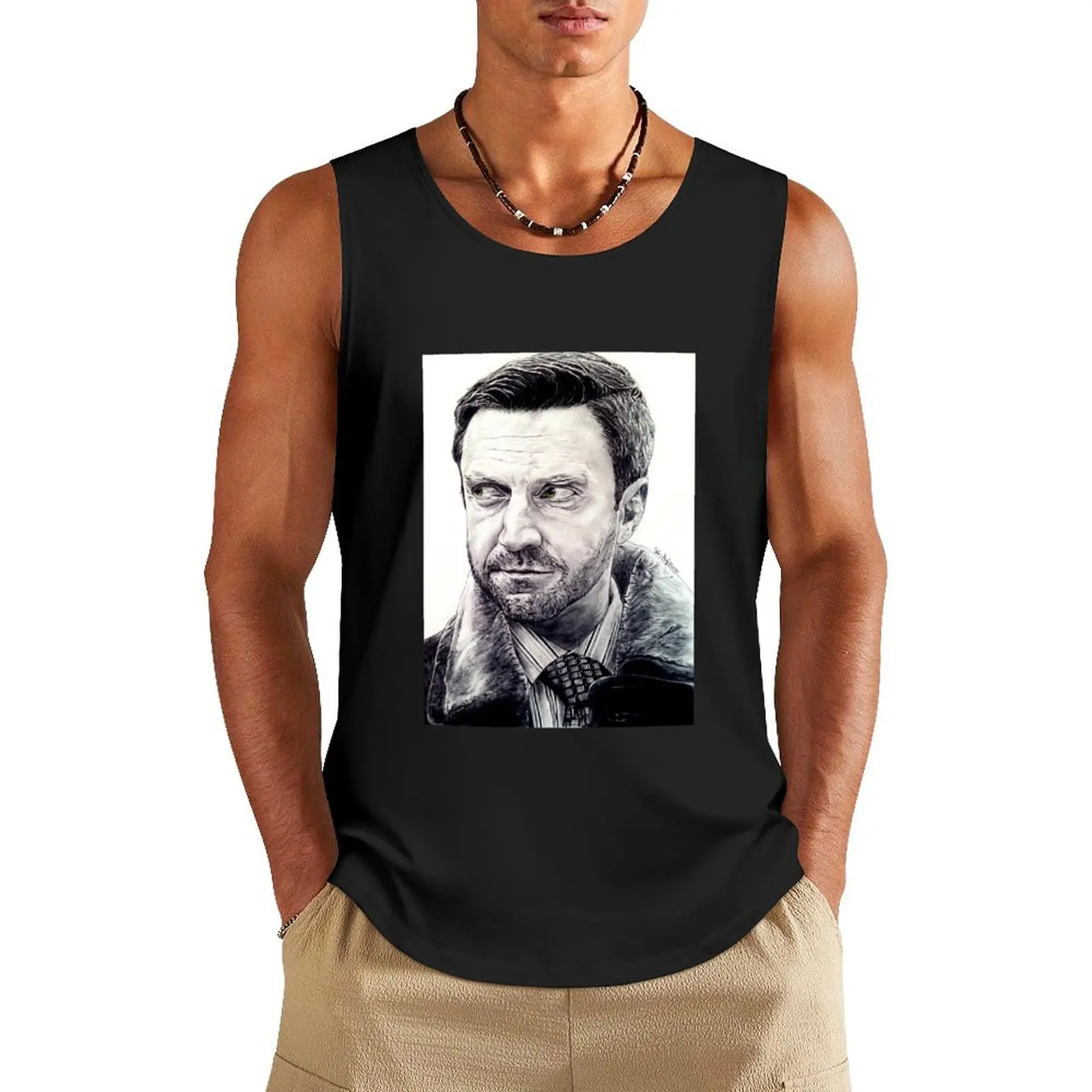 

Dr. Frederick Chilton - Hannibal Tank Top singlets for men sleeveless vests Men sleeveless tee cotton t-shirts man