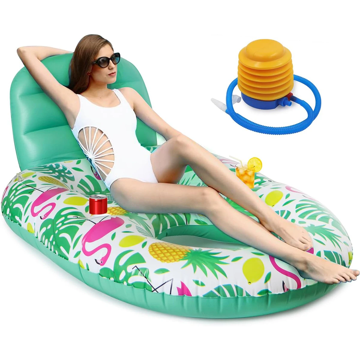 

Inflatable Pool Float Adult Pool Floaties Lounger Floats Rafts Floating Chair Water Floaty for Swimming Pool Lake Lounge Adults