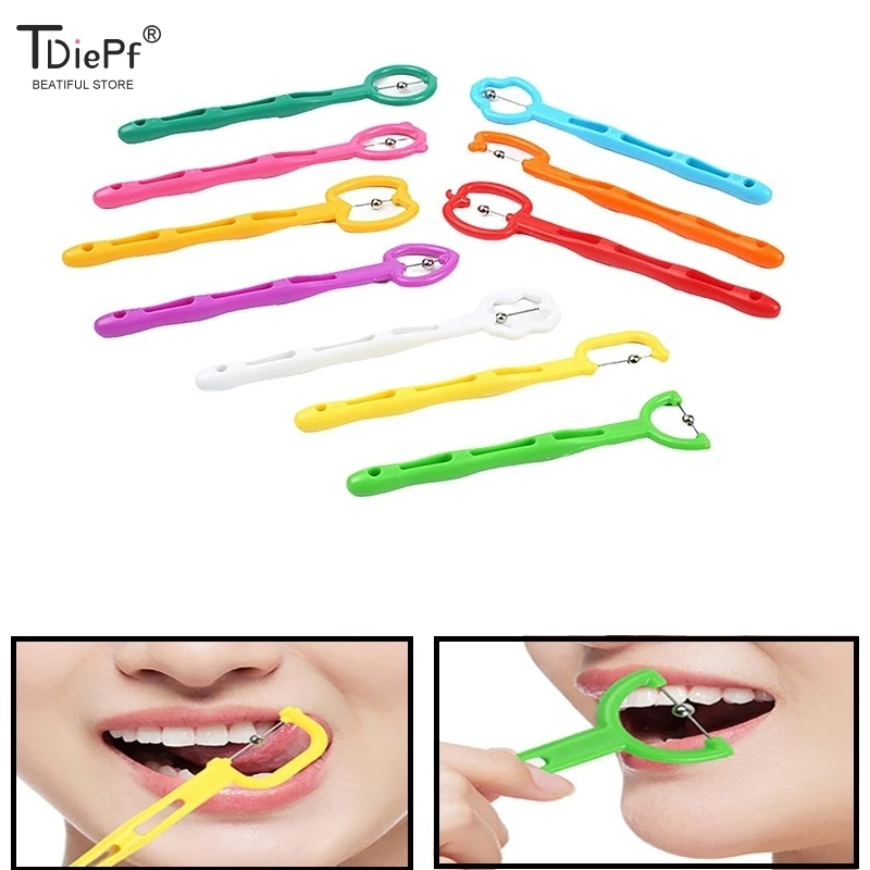 10Colors Tongue Tip Exerciser For Adult Kids Speech Therapy Autism Sensory Rehabilitation Oral Tongue Muscle Trainer Talk Tools