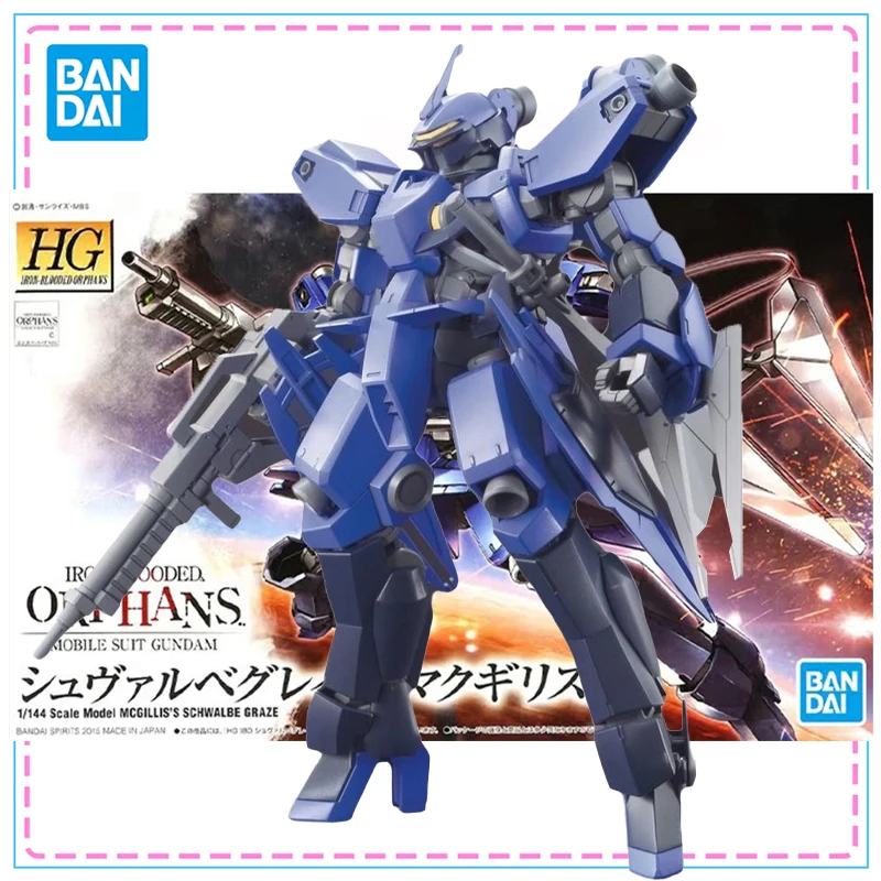 

Bandai HG 1:144 MCGILLIS'S SCHWALBE GRAZE Action Figures Original Gundam Model Kit Joints Movable Collection Model Toys Gifts