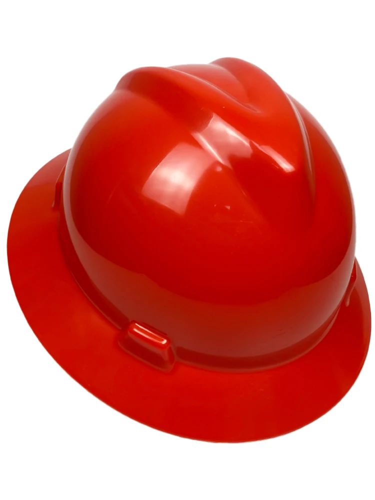 Full Brim Hard Hat For Engineer Construction ANSI z89.1 Vents HDPE Safety Helmet with 6 Point Adjustable Industrial Cap For Men