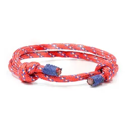 Adjustable Parachute Bracelet Braided Bracelet Nylon Rope Genuine Colorful Bracelet & Bangles for Men Jewelry Fashion Gift