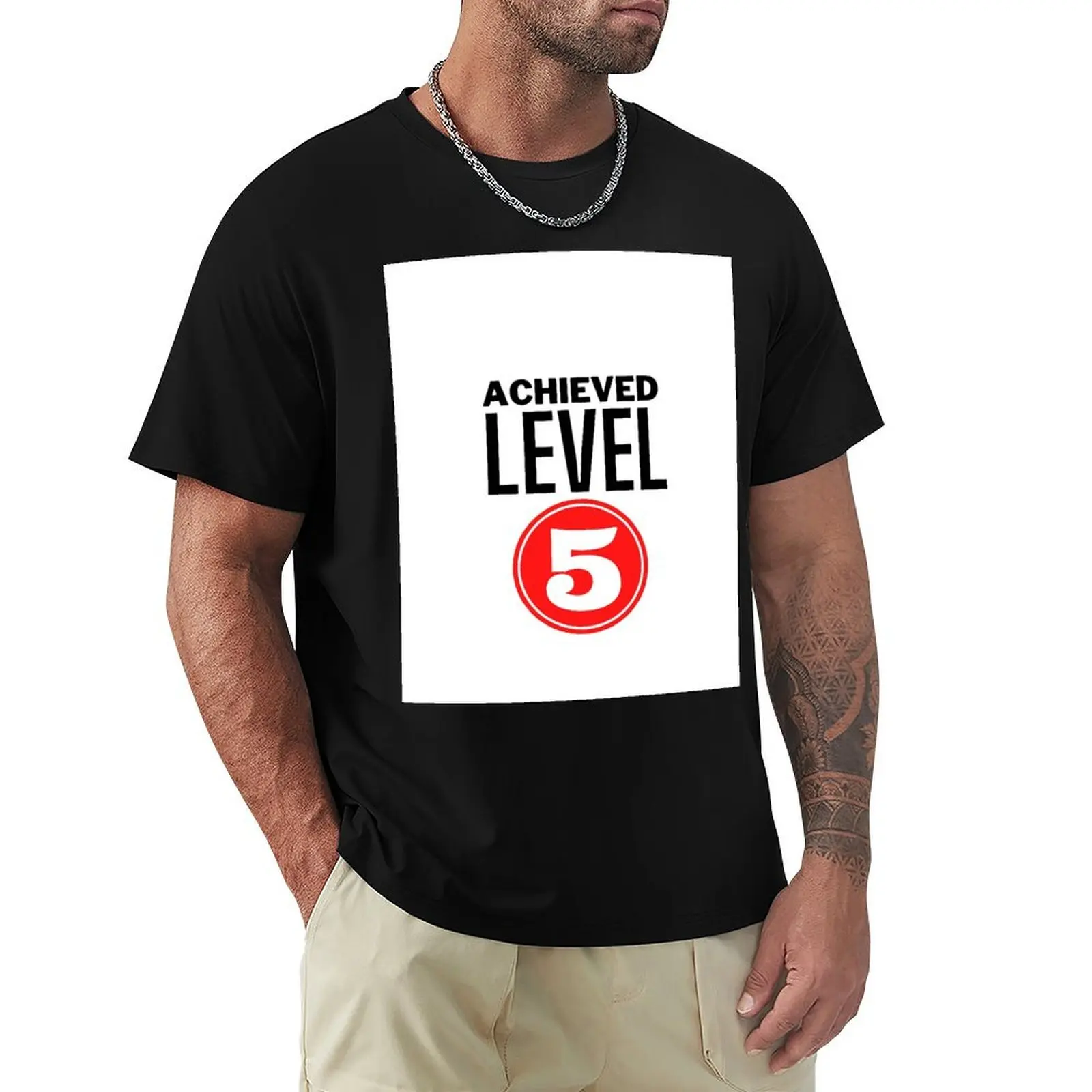 ACHIEVED LEVEL 5. For anyone, gamer or non-gamer reaching their 50th birthday. T-Shirt Outdoor Working T-Shirt