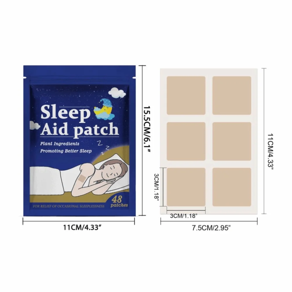 

48pcs New Improve Nighttime Sleep Sleeping Patches Herbal Anxiety Soothing Body Care Patches Anxiety Soothing Stickers Insomnia