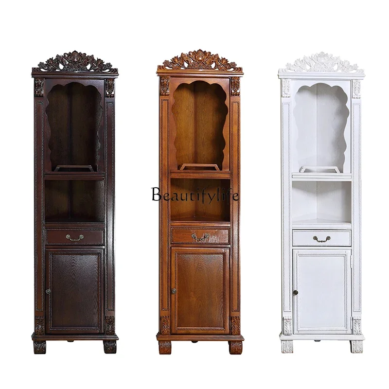 

ld14American solid wood shrine, shrine, stand cabinet, God of Wealth, Guanyin Bodhisattva, worship platform for home use