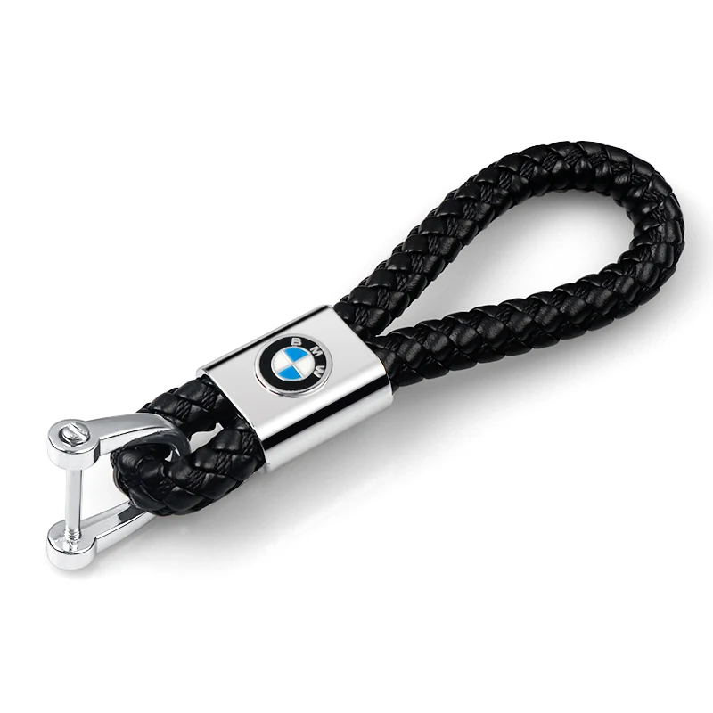 Car Metal Braided Woven Rope Keychain Keyring Car Key Trinket For BMW Performance E46 E90 E60 F30 M M1 M2 M3 M4 M5 F46 F48 F82