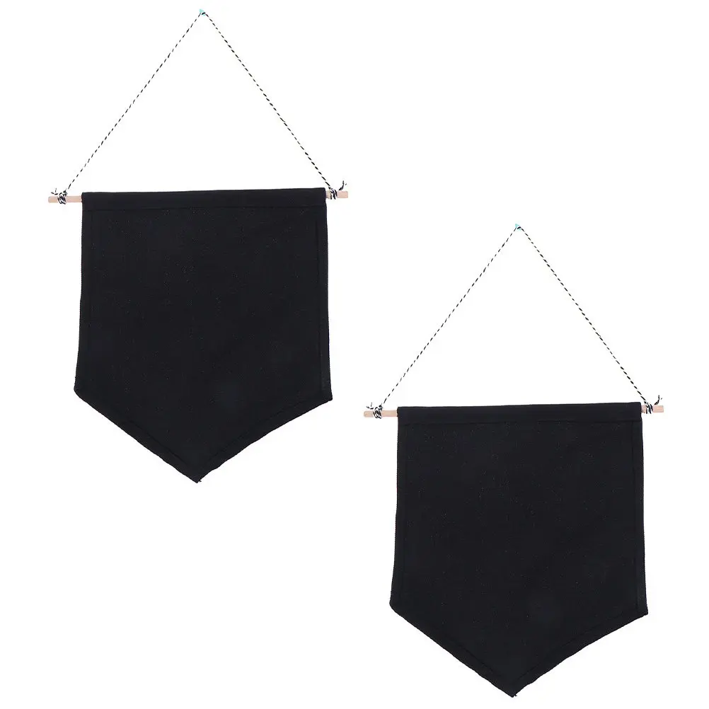 2Pcs Brooch Display Flag Wall Hanging Pennant Banner for Badge Pin Collection Storage Home Office Decor DIY Creative Pendant