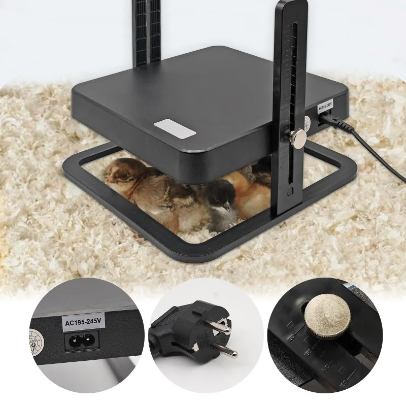 

【ПОСЛЕДНИЙ ШАНС】Нагреватель для курятника, нагревательная пластина для инкубатора для цыплят, нагреватель для выращивания цыплят, аксессуары для курятника, вилка стандарта ЕС