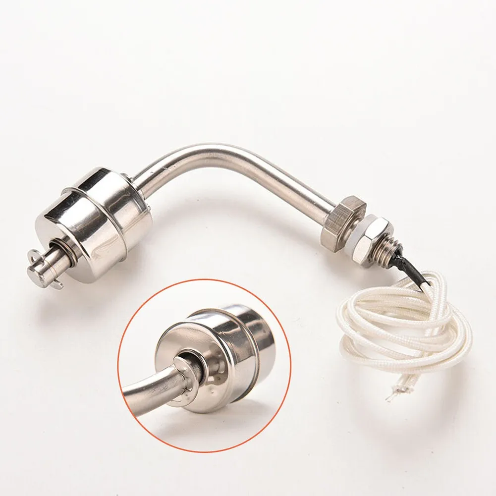 1PC L-shaped Stainless Steel Float Switch Tank Liquid Water Level Sensor Pool Can 75mm Float Switch Tank Pool Sensors