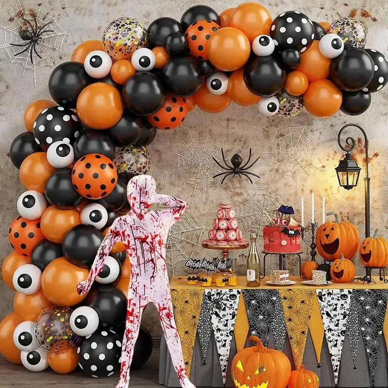 بذلة مطاطية قوطية للأطفال ، أزياء رعب جيدة التهوية ، زي احتفالي ناعم للعب الأدوار ، فستان