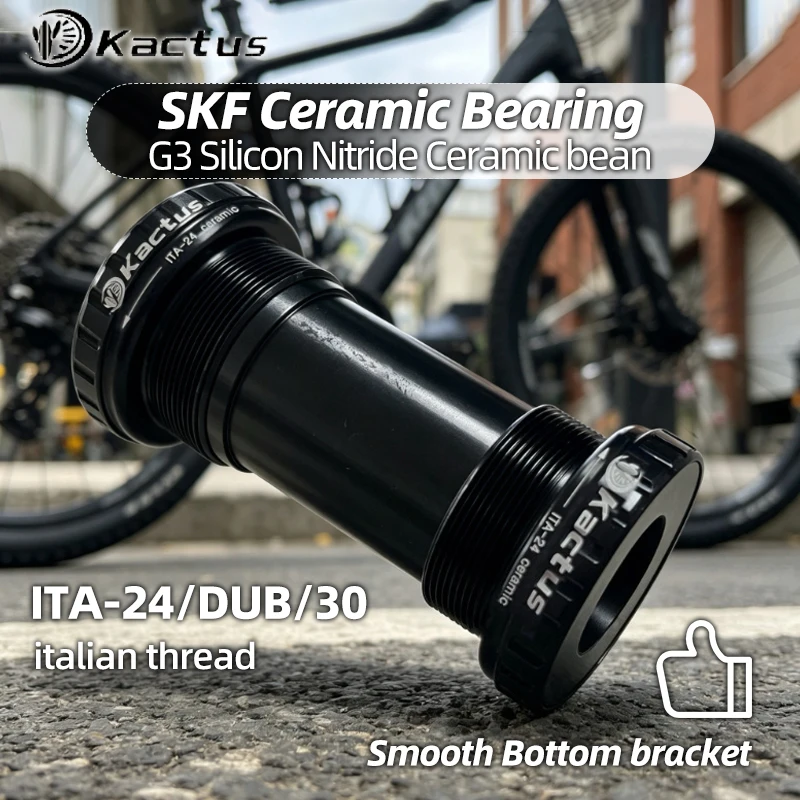 KACTUS Italian Bike Bottom Bracket SKF Steel Ring Ceramic ITA 30 24 DUB Central Movement Fit for Shimano/SRAM Road Bicycle Parts