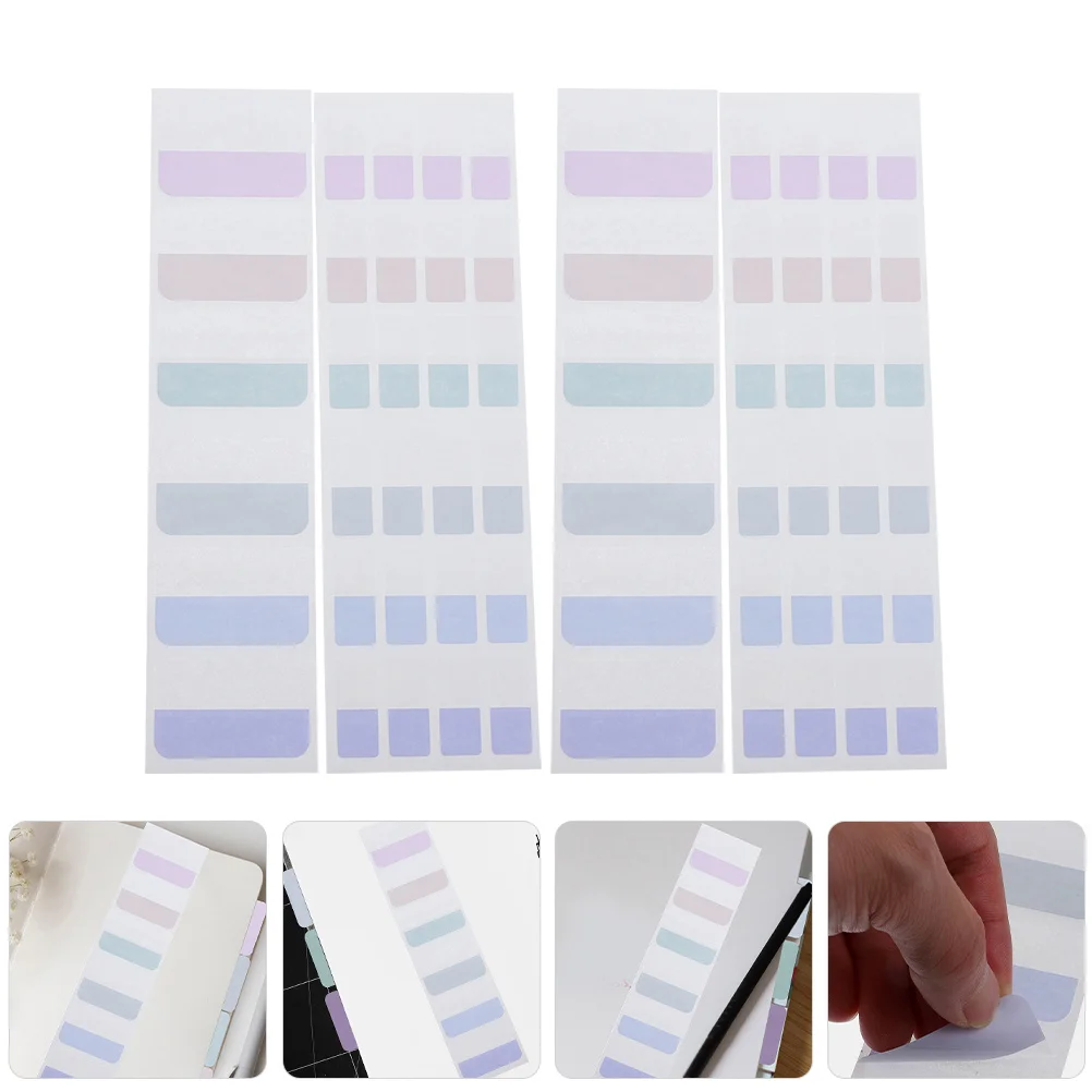 

600Pcs Sticky Page Markers Colored Adhesive Tabs Portable Highlight Strips for Study Notes Bookmarks Reading Supplies
