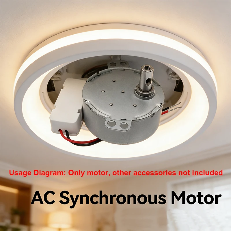 1x DC6V/9V/12V/24V TYC-50 TYC49 TYJ50 50TYZ Plastic Gear Synchronous Brushless AC Motor Display Handicraft Shaking Head Lamp #3