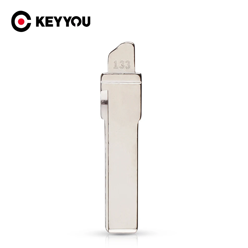 

KEYYOU Original Replacement Flip Remote Key Blade Car Key Blank For VW Golf 7 Skoda Flip Remote Key 133# HU66 Blade