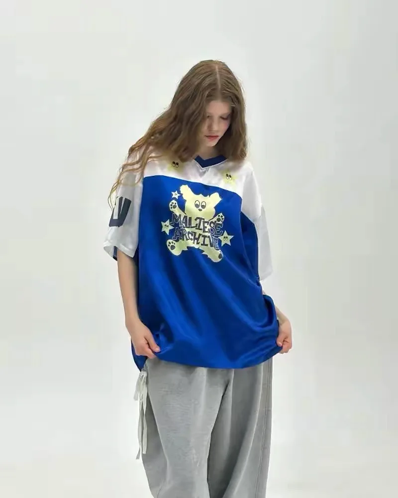 

25/26 Лидер продаж, модная милая футболка с героями мультфильмов No. Бренд Джерси 89, одинаковые спортивные элементы в стиле хип-хоп для взрослых, детей, мужчин, женщин, МОТО