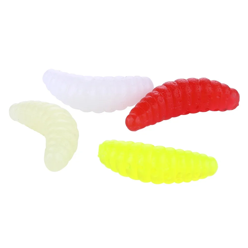 Fishing Gear Mealworm Luya Soft Worm Crescent Soft Bait Trout Fish False Bait Worm Silicone Bionic Soft Worm Carp Fishing Lure