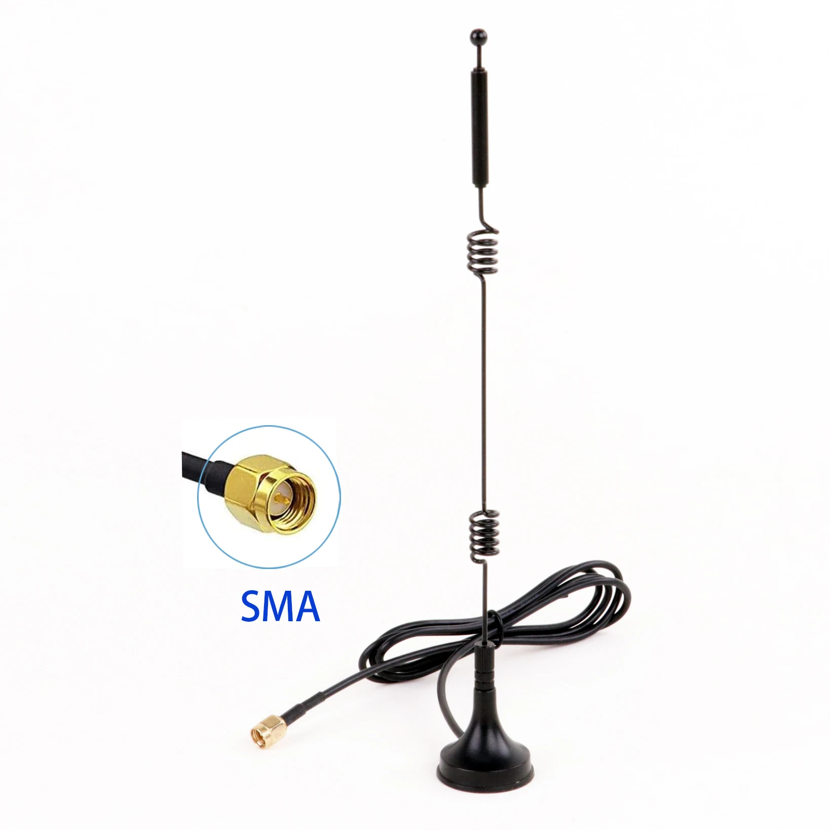 12dbi WIFI Antenna 2.4G/5.8G Dual Band Pole Antenna SMA Male/RP SMA Male with Magnetic Base for Router Camera Signal Booster