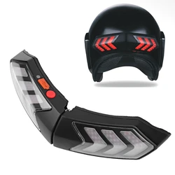 Wireless Helmet LED Safety Light Wireless Motorcycle Helmet LED Safety Light Motorbike Turn Warning Brake Lightbar
