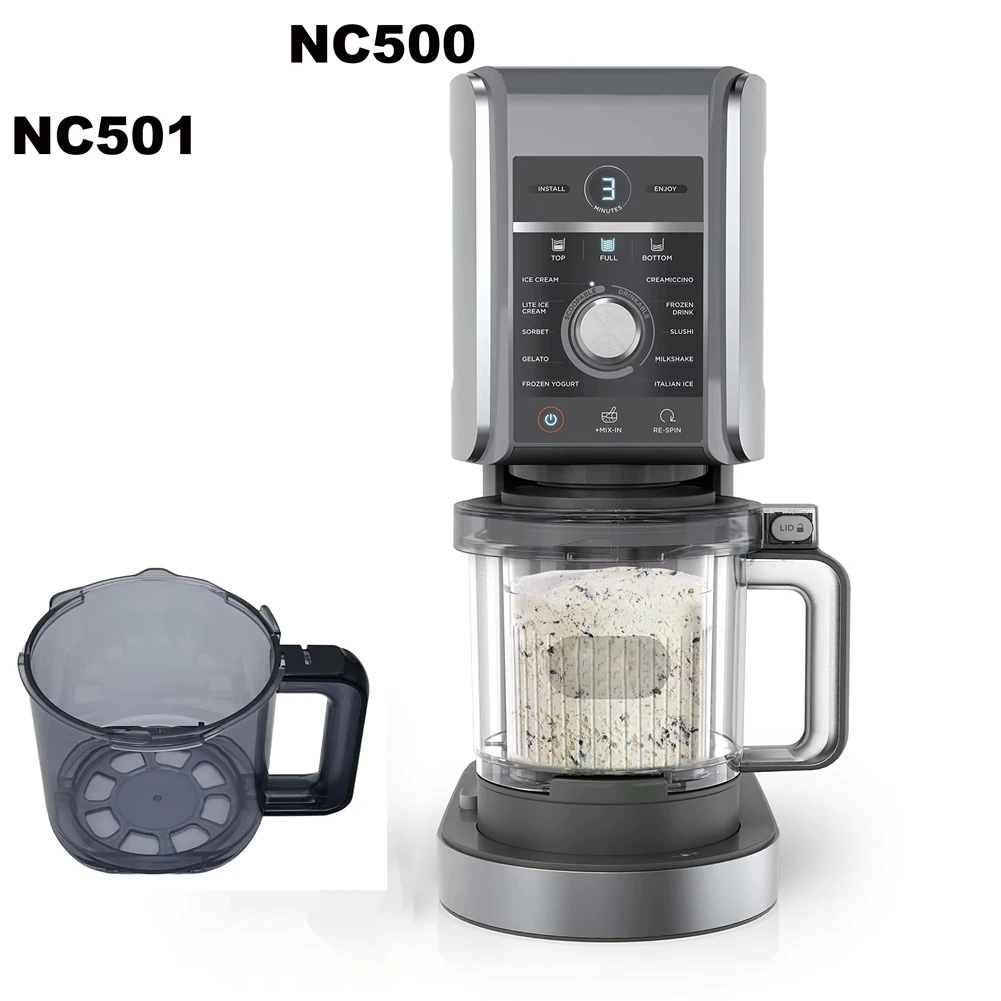A05G-Untuk Seri Pembuat Es Krim Ninja NC500 NC501 Pengganti Cangkir Luar- Tahan Lama, Mudah Dibersihkan, Cangkir Es Krim yang Pas Sempurna
