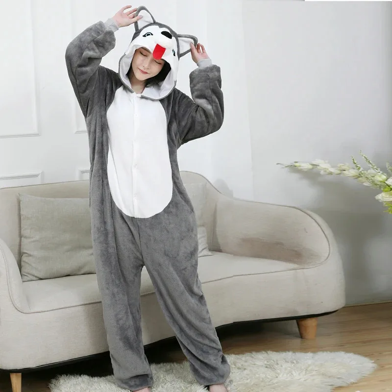 ☆ ☆ 2025 الفانيلا أجش الكلب نيسيس للبالغين أنيمي بيجامة Kigurumi النساء الرجال زي الهالوين التأثيري الفتيات One-P جديد s5g7epp ❤