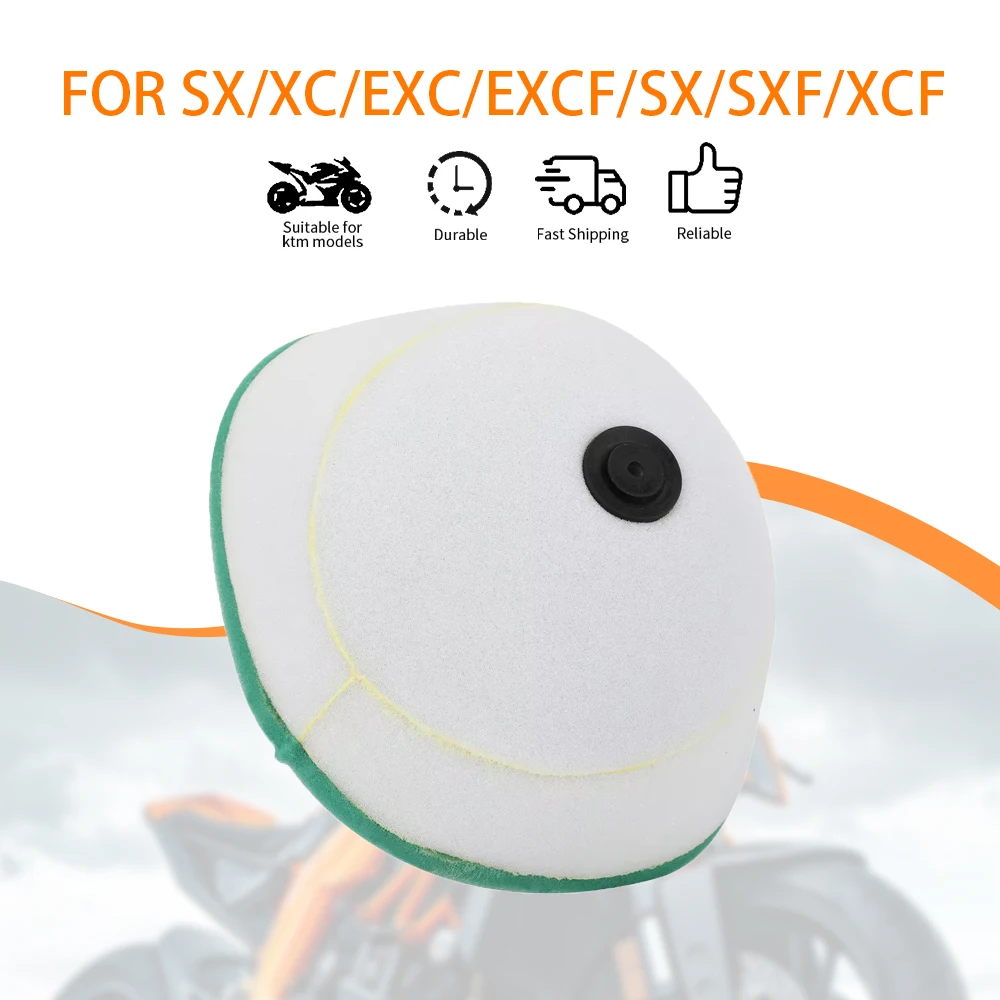 Filtro de Ar de Espuma Dupla para KTM SX XC EXC SX-F XC-W LC-4 SMR 85 105 125 200 250 300 400 450, Limpador de Admissão para E-bikes e Peças de Motocicletas