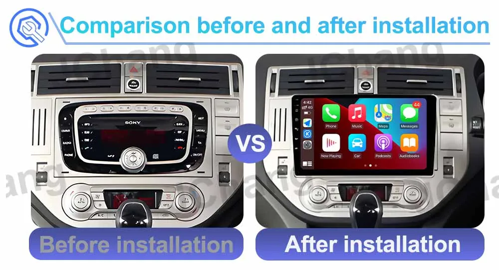 DSP Android 15 für Ford Kuga MK1 2008-2012 Auto Radio Stereo GPS Navigation 2K Bildschirm Carplay 4G Wifi Auto Video Multimedia Player – Detail 1