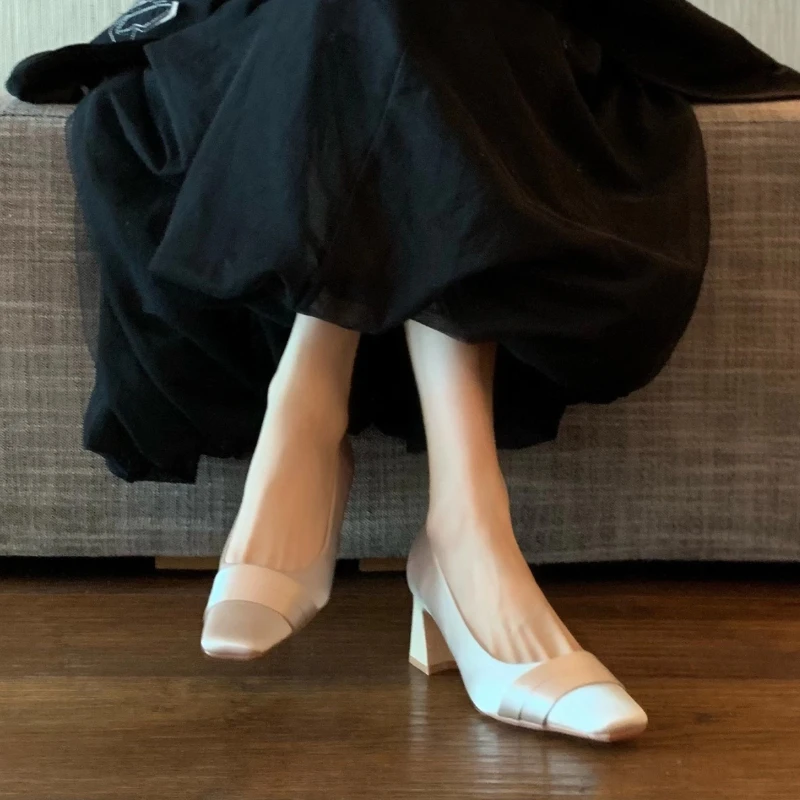 

Женские туфли на высоком каблуке: элегантные и сексуальные босоножки на каблуке, роскошные туфли-лодочки с низким вырезом, новинка 2026 года, весенняя мода