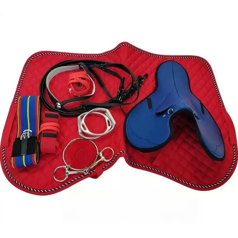 Thickened Speed Racing Saddle Complete Tack Set Morning Exercise Saddle Professional Equestrian Competition Horse Riding