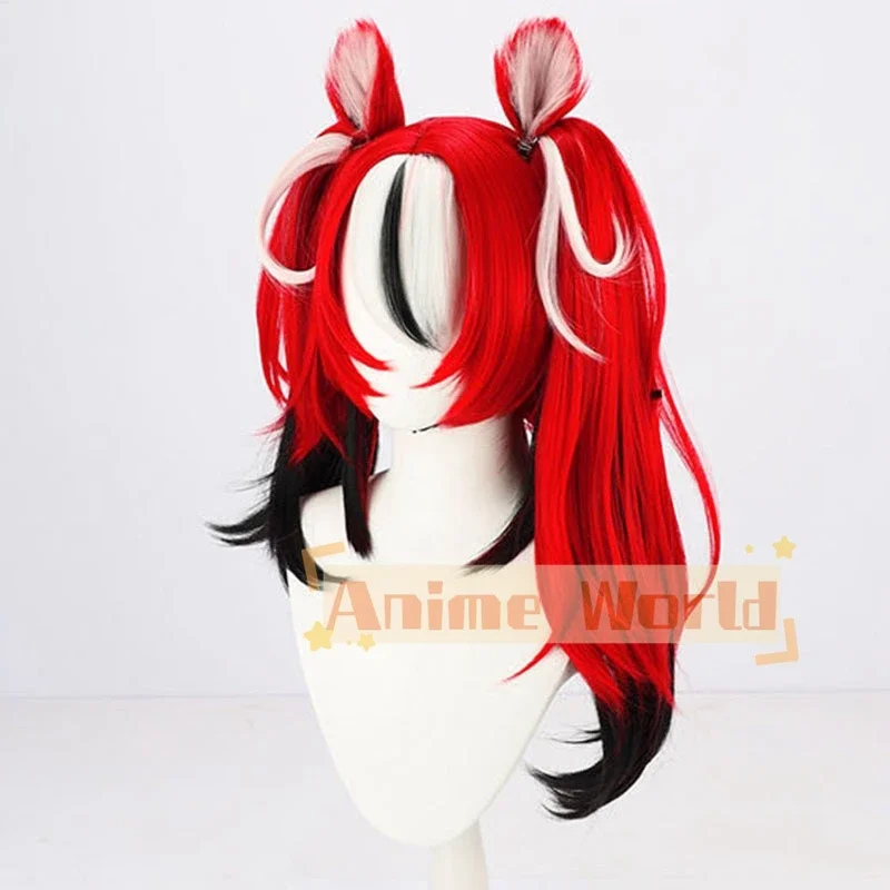 Hololive Virtual YouTuber Hakos Baelz Cosplay Wig Halloween Christmas Woman Men Adult Wig