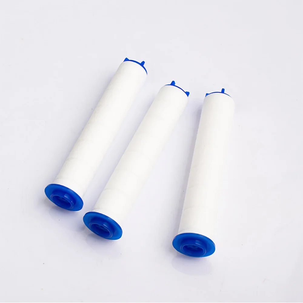 ห้องน้ำฝักบัวหัวเปลี่ยนผ้าฝ้าย PP Filter 3 Pack ห้องน้ำน้ำอุปกรณ์เสริม Handheld Bath Sprayer Filter