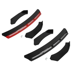 3PCS Front Bumper Lip Body Kit Universal Spoiler Wing Car Modification for Automobile