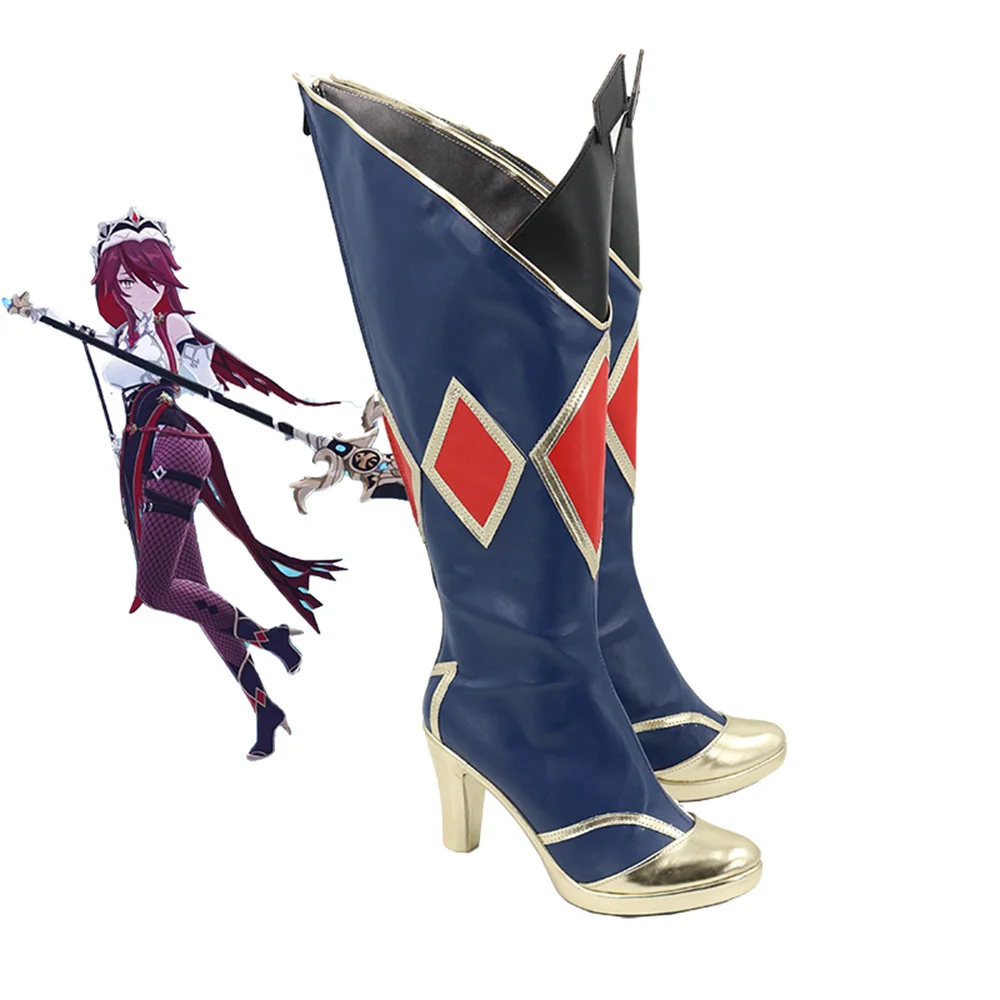 Genshin Impact Rosaria Cosplay Schuhe Stiefel Spiel Anime Halloween Weihnachten RainbowCos0 W2414