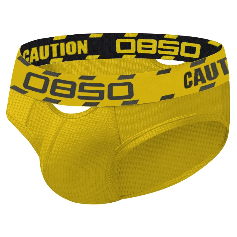 Men's Panties Breathable Knitted Cotton， Student Fashion Underwear，Hollow Interest Gay youth Underpants